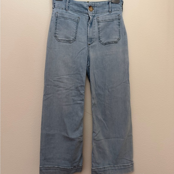 Anthropologie Light Blue Wide-Leg Jeans - Picture 4 of 7